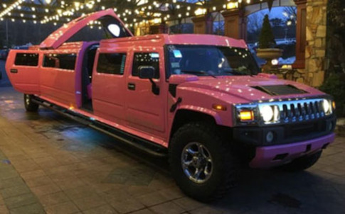 Pink Limos - Hummer H2 Limo with Jet Door | Gold Star Limousine, NY